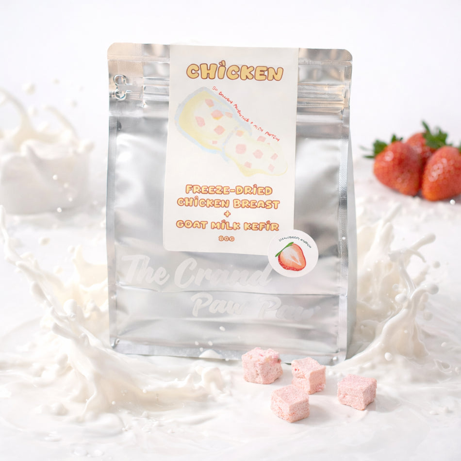 Strawberry Dream chicken and kefir treats