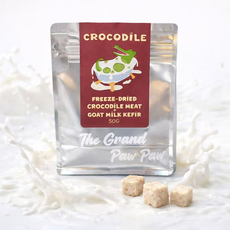 Crocodile and goat milk kefir treats